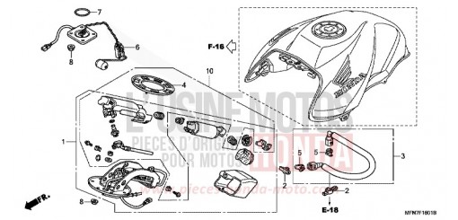 POMPE A CARBURANT CB1000RB de 2011